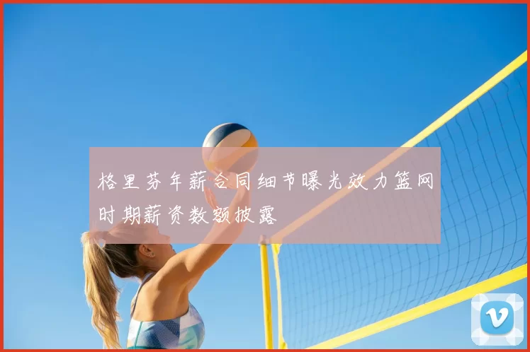 格里芬年薪合同细节曝光效力篮网时期薪资数额披露