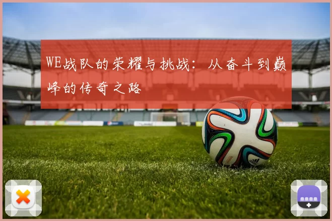 WE战队的荣耀与挑战：从奋斗到巅峰的传奇之路