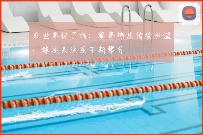 看世界杯了吗:赛事热度持续升温,球迷关注度不断攀升